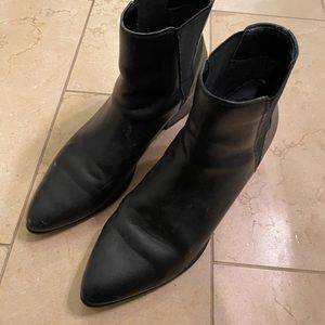 Urban Outfitters Black Leather Boots.